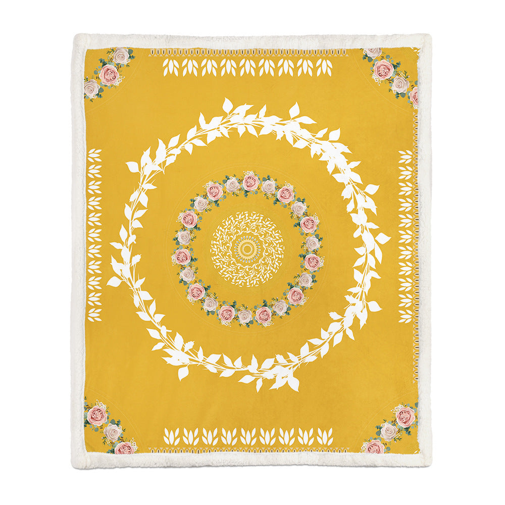 Flannel Blanket Air Conditioning Blanket Napping Blanket EX-STOCK Canada 