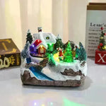 Christmas Rotating Resin Luminous Music Box Ornaments - EX-STOCK CANADA