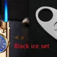 New Lighter With Electric Watch Rocker Arm Automatic Ignition Straight Blue Flame Lighter Creative Real Dial Inflatable Windproof Cigar Lighter Men's Watch Gift - EX-STOCK Canada