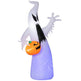 HOMCOM 5.9 Halloween Inflatable Outdoor Decoration Ghost With Pumpkin, Blow Up LED Yard Decor For Garden, Lawn, Party, Holiday, Waterproof - EX-STOCK Canada