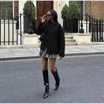 Fall Winter Double Breasted Solid Color Cashmere coat for women - EX-STOCK Canada