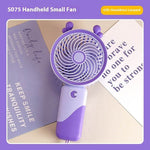 Small Handheld Fan Desktop Cartoon Mini Electric Usb Student Portable Gift - EX-STOCK Canada