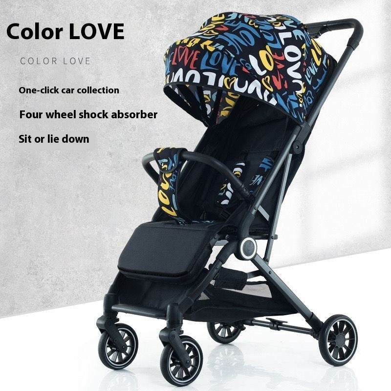 Pull Rod Type Summer Ultra-light Stroller Four Minus EX-STOCK Canada 