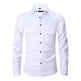 Men's Long Sleeve Business Casual Shirt – Loose Fit, 10 Colors, S–8XL | Canada & USA
