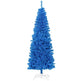 6FT Pencil Christmas Tree, Artificial Christmas Tree With Automatic Open For Home Party, Blue EX-STOCK Canada 