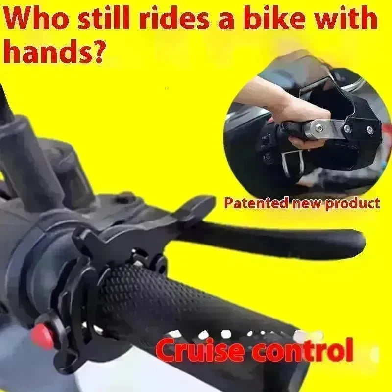 Motorcycle Throttle Grip CNC Aluminum Lock Assist Retainer Universal Cruise Control Bike Throttle Wrist Grip Handle Bar - EX-STOCK CANADA