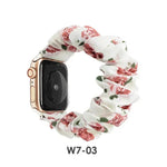 Women Replaceable Sew Floral Elastic Hair Band Strap Wristband for iwatch - EX-STOCK Canada
