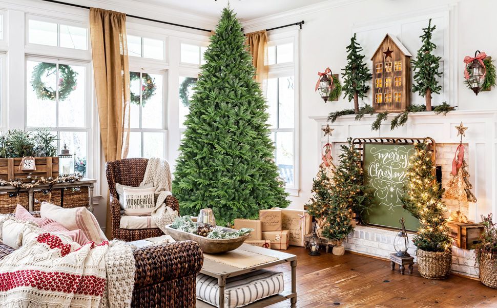 4ft PE PVC Hybrid Automatic Tree Steel Wire Wire Artificial Christmas Tree EX-STOCK Canada 