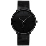 Simple ultra-thin watch round mesh belt watch - EX-STOCK Canada