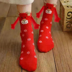 Christmas Stockings Autumn Winter Cotton Magnet Lodestone Hand Tube Socks - EX-STOCK CANADA