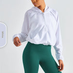 Women's Half Zipper Drawstring Workout Clothes - EX-STOCK CANADA