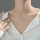 Double Heart Interlocking Titanium Steel Necklace Jewelry - EX-STOCK CANADA