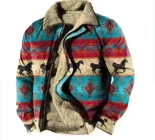 Thickened Side Seam Pocket Casual Zipper Loose Wolf Cotton Jacket - EX-STOCK CANADA