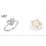 Fashion Acrylic Rotating Valentine Rose Jewelry gift Box - EX-STOCK Canada