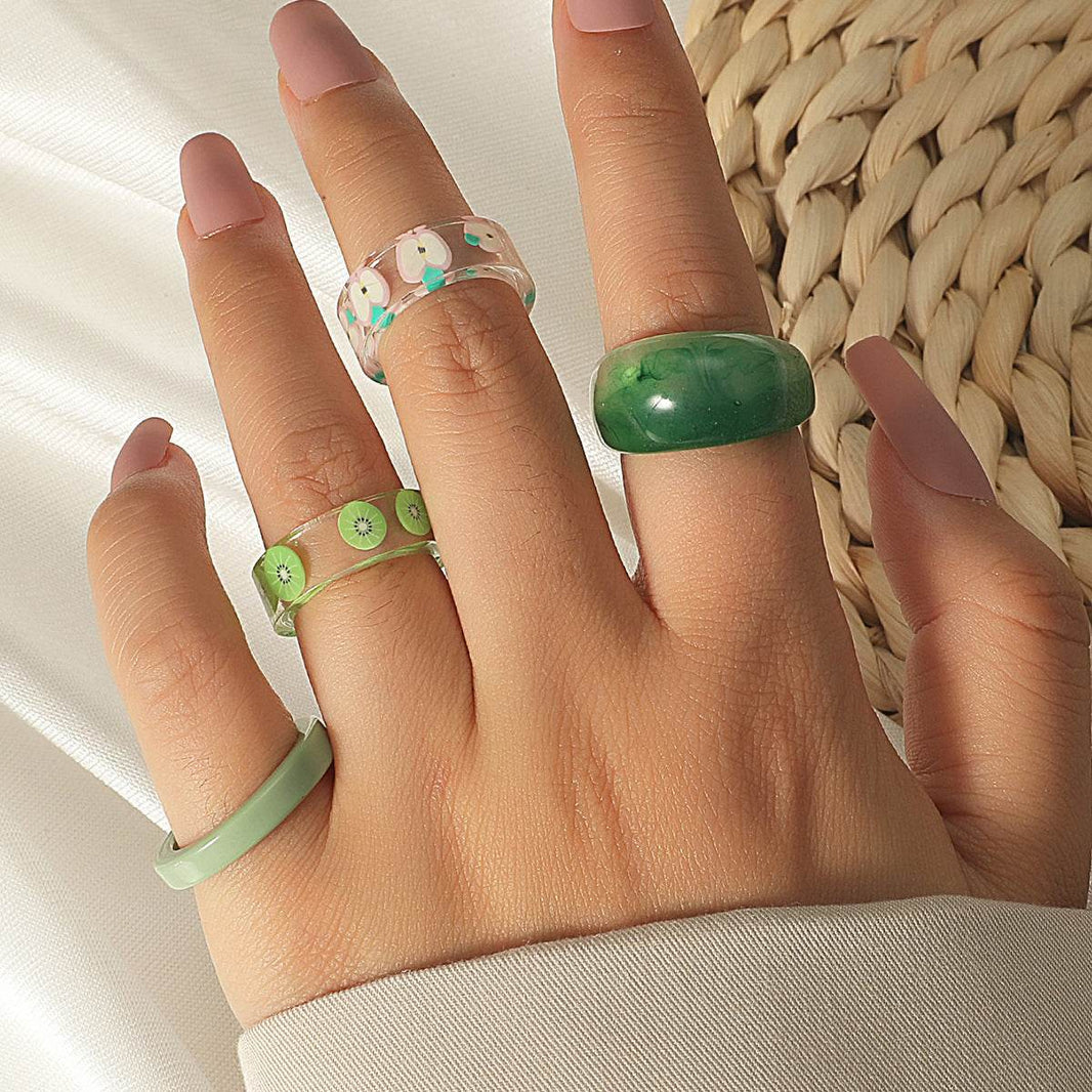 Fashion Transparent Resin Ring - EX-STOCK Canada