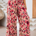 Printed Comfortable Casual High Waist Wide-leg Floral Palazzo Trousers women - EX-STOCK Canada