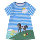 Casual Girls' Skirt gown Cartoon Printed Cotton Dress for kids - EX-STOCK Canada