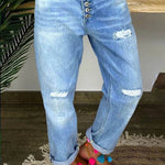 Jeans High-waisted Jeans Summer Jeans Loose Slim Jeans Straight Daddy Pants - EX-STOCK Canada