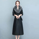 Slim fit Long Sleeve Leather Blazer Dress formal Winter dress - EX-STOCK Canada
