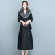 Slim fit Long Sleeve Leather Blazer Dress formal Winter dress - EX-STOCK Canada