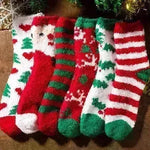 Fashion Simple Coral Fleece Christmas Stockings Gift Box - EX-STOCK CANADA