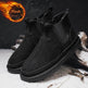 Winter Fleece Snow Boots Round-toed Flat Shoes Casual Warm Sports Shoes Men Ankle Boot - EX-STOCK Canada