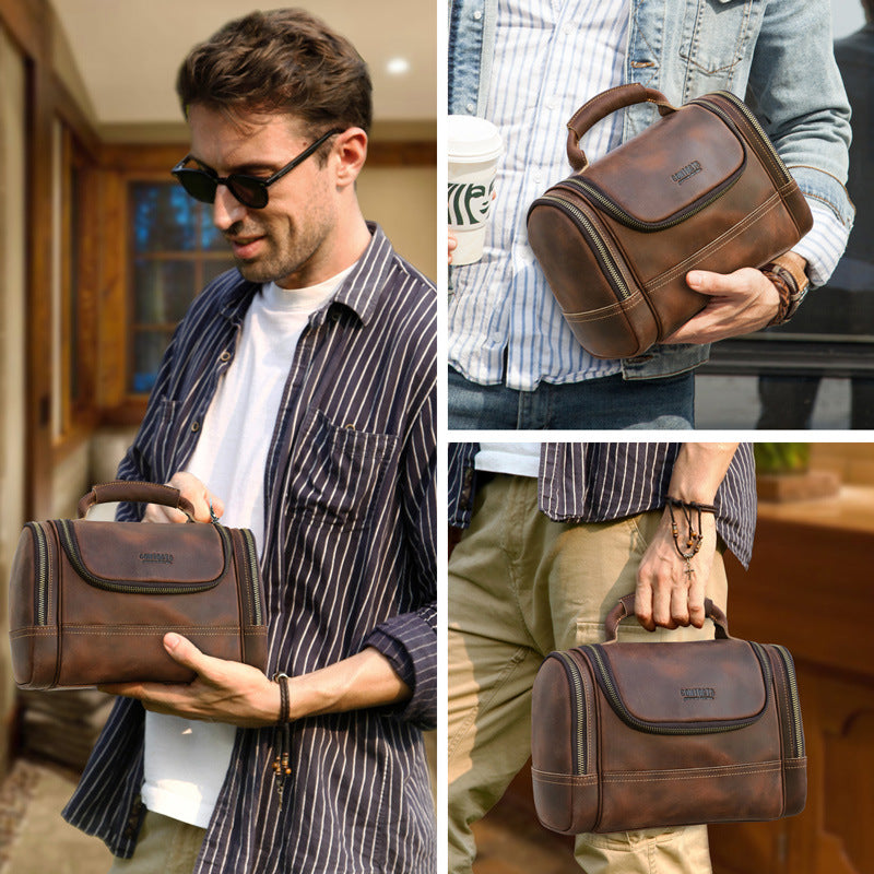 Vintage Cowhide Multi-Training Bag Portable Pouch | EX-STOCK Canada 