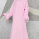 Feather Long Sleeve Middle East Arabic Elegant Round Neck Dress - EX-STOCK Canada