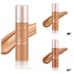 PHOFAY body shimmer bottles with swatches on a white background