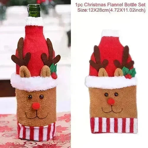 Christmas Decorations Christmas Wine Bottle Socks - EX-STOCK CANADA