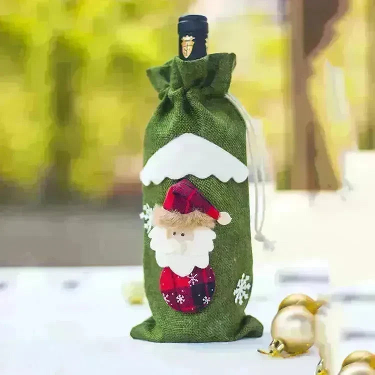 Christmas Decorations Christmas Wine Bottle Socks - EX-STOCK CANADA