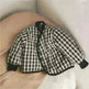 Elegant Cotton-padded All-matching Children's Baby girl Plaid Jacket top - EX-STOCK CANADA