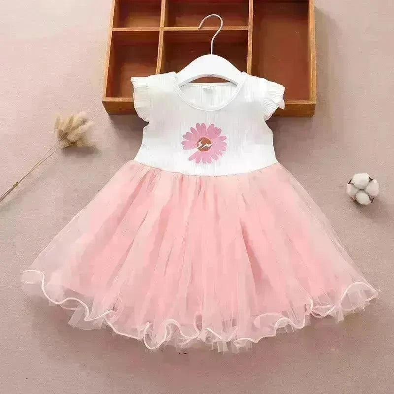 Newborn baby Girls' Summer Vest Dress Infant dresses. - EX-STOCK CANADA