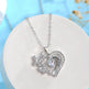 Ins Butterfly Love Necklace With Rhinestones Fashion Personality Hollow Heart-shaped Clavicle Chain Pendant Necklace For Valentine's Day - EX-STOCK Canada