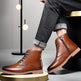 Bottes Martin britanniques pour hommes – Chaussures en cuir décontractées hautes pour affaires