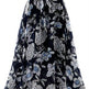 Women Formal Work Office High Waist Floral Midi Big Swing Chiffon Skirt - EX-STOCK Canada