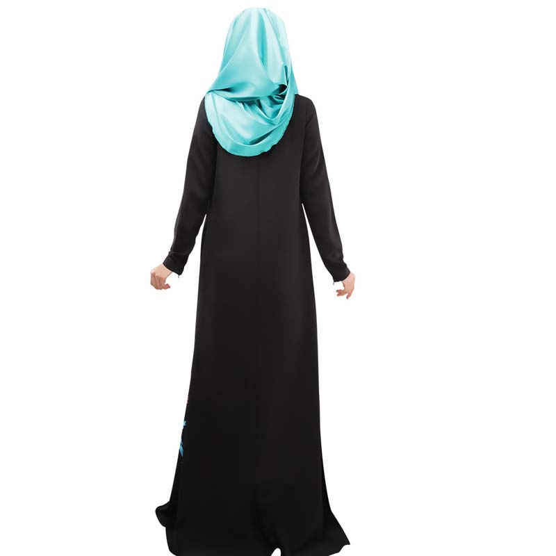 Túnica árabe étnica de falda larga con estampado digital multicolor y varios códigos - EX-STOCK Canada