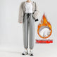 Fleece-lined Casual Harem Drawstring sweat Pants For Women - EX-STOCK Canada