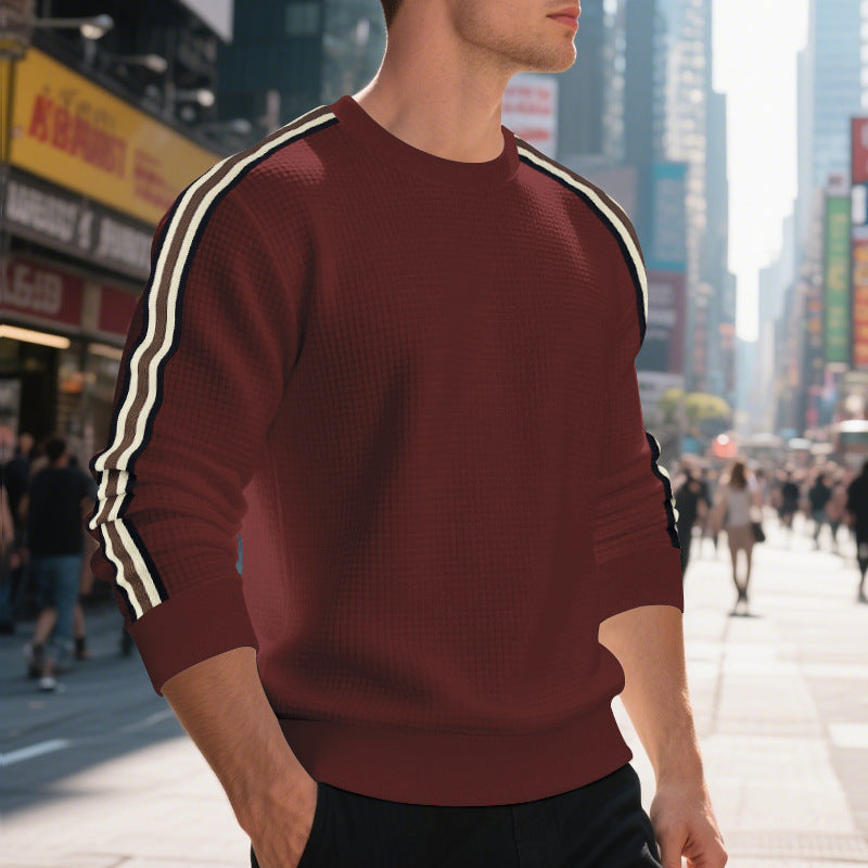 Casual Men's Loose Round Neck Sweater Thin EX-STOCK Canada 