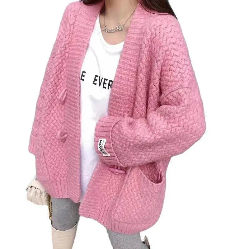 Autumn Winter Button Down Woolen Cashmere sweater Cardigan for women - EX-STOCK Canada