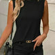 Summer Women's Solid Color Round Neck Sleeveless Loose Tops for Women suitable for Work business Events Ladies Evening Tops. - EX-STOCK CANADA