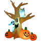 Inflatable Halloween Decoration Haunted Tree With Owl, Ghost, Pumpkins, Blow-Up Outdoor LED Display For Lawn, Garden, Party EX-STOCK Canada 