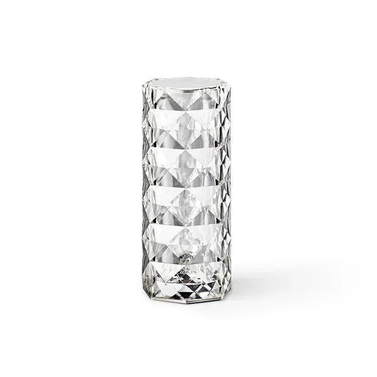 Nordic Crystal Lamp USB Table Lamps Bedroom Touch Dimming Atmosphere Diamond Night Light Rose Projector Lamp Decor - EX-STOCK CANADA