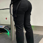 Straight Leg Cargo Pants Women High Waist Casual Baggy Pants - EX-STOCK Canada