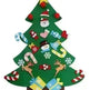 DIY Felt Christmas Tree New Year Toddler Kids Handmade Gift Toys Door Wall Hanging Ornaments Holiday Party Home Decor Set - EX-STOCK CANADA