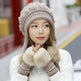 Women Cozy Knit Fleece-Feel Beanie With Ear Flaps Winter Hat Perfect For Skiing & Outdoor Activities - EX-STOCK Canada