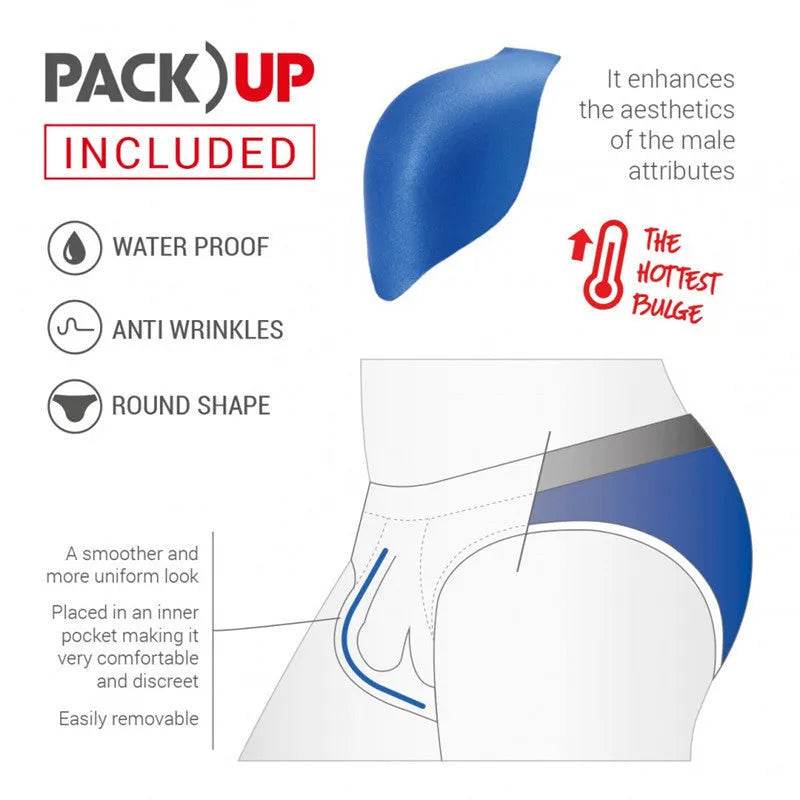 Simple Floral Printed Men's Underwear Swimming Trunks Briefs - EX-STOCK Canada