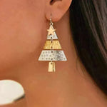 Christmas Tree Necklace And Earrings Fashion Pendant Necklace Suit - EX-STOCK CANADA