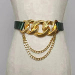 Street shot fashion metal chain link Waist Belt women - EX-STOCK CANADA