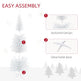6 FT Christmas Tree Classic Tree Holiday Indoor Decoration, With Stable Plastic Base, White EX-STOCK Canada 